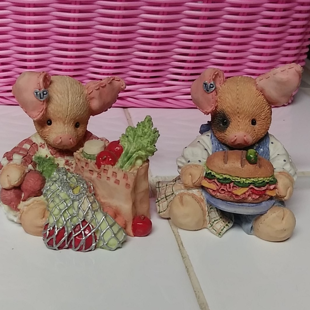 Vintage TLP This Little Piggy resin 1994Like New